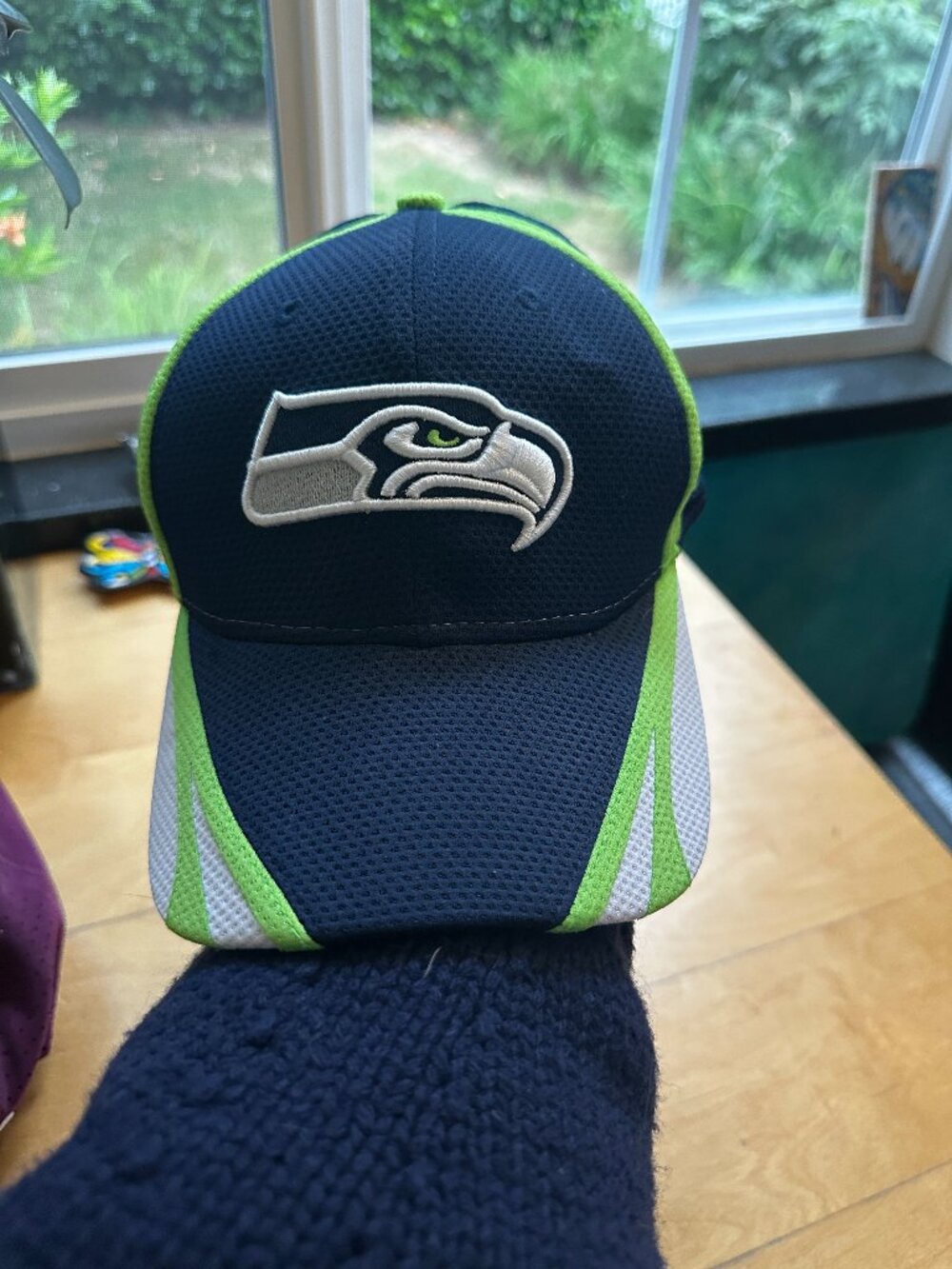 Seattle Seahawks New Era 39Thirty Flex Fit Cap | M/L | Like New | Official NFL